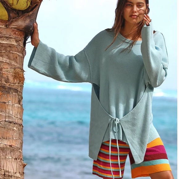 Free People Wrap Tie Front Top - Picture 13 of 13